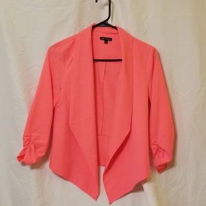 Casual open-front blazer